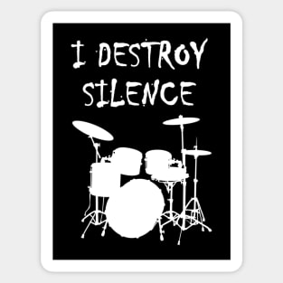 I destroy silence Sticker